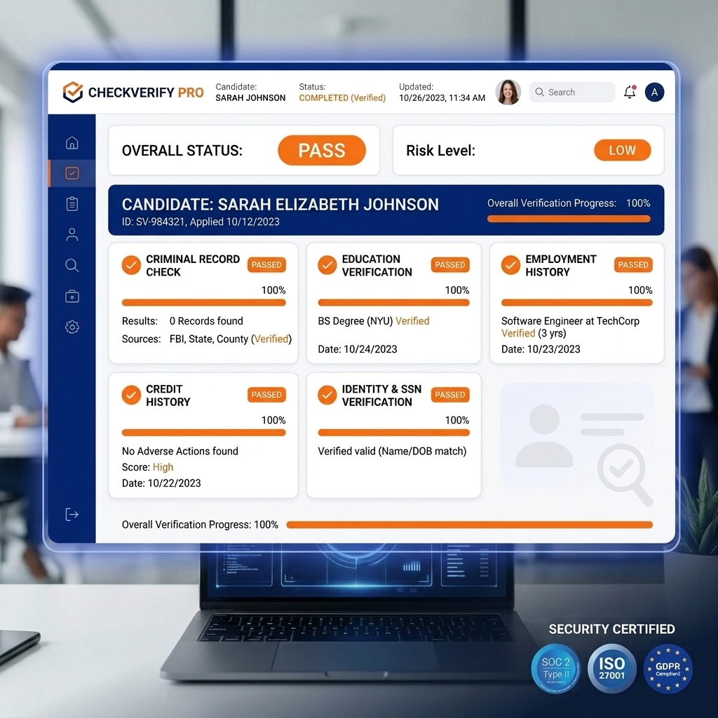 Verification Dashboard Showcase